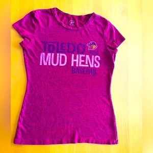 Toledo Mud Hens women’s fitted T shirt size Large.